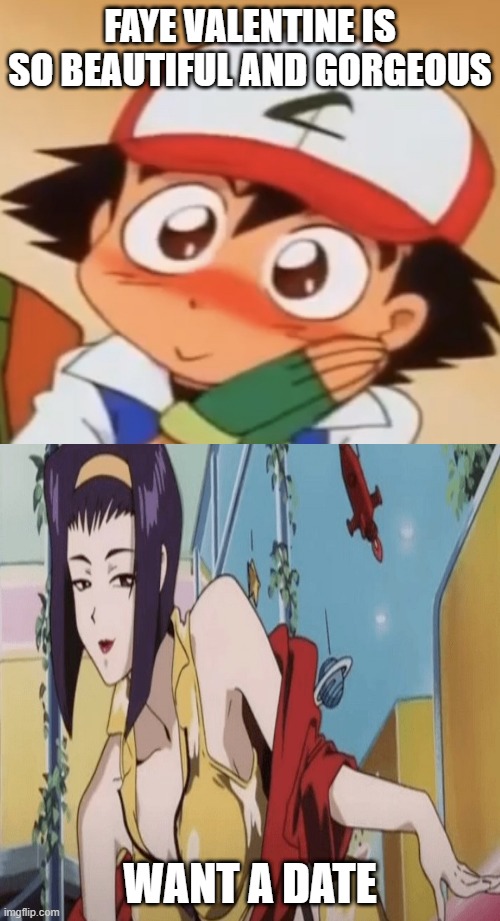 Plantilla de meme ash loves faye