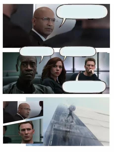 Plantilla de meme Avengers Boardroom Suggestion