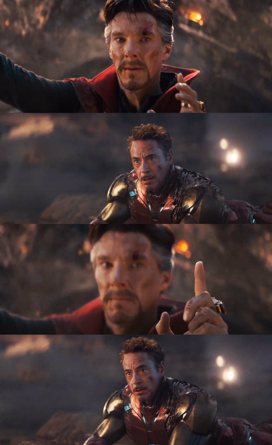 Template meme Avengers Doctor Strange Iron Man
