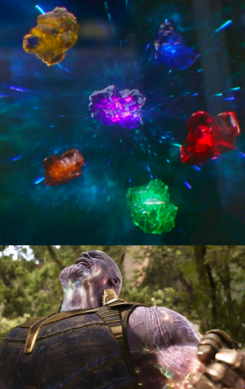 Plantilla de meme Avengers Infinity Stones Thanos