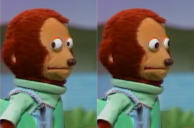 Plantilla de meme Awkward look