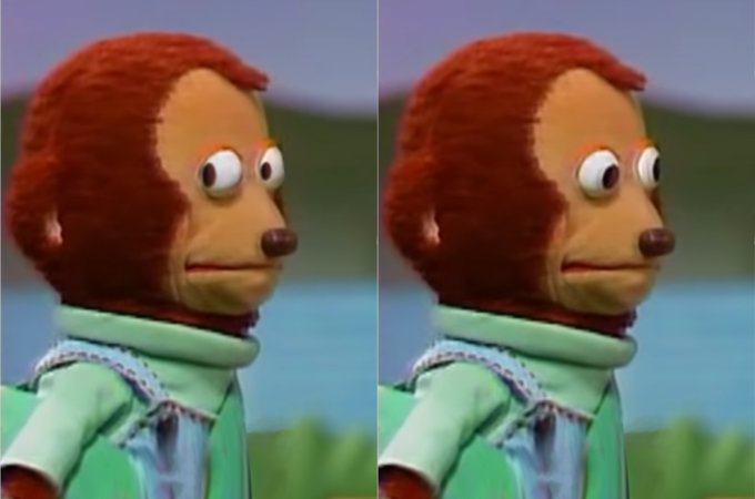 Plantilla de meme Awkward Monkey