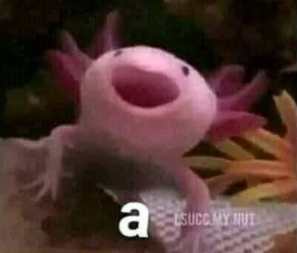 Plantilla de meme Axolotl "a" meme