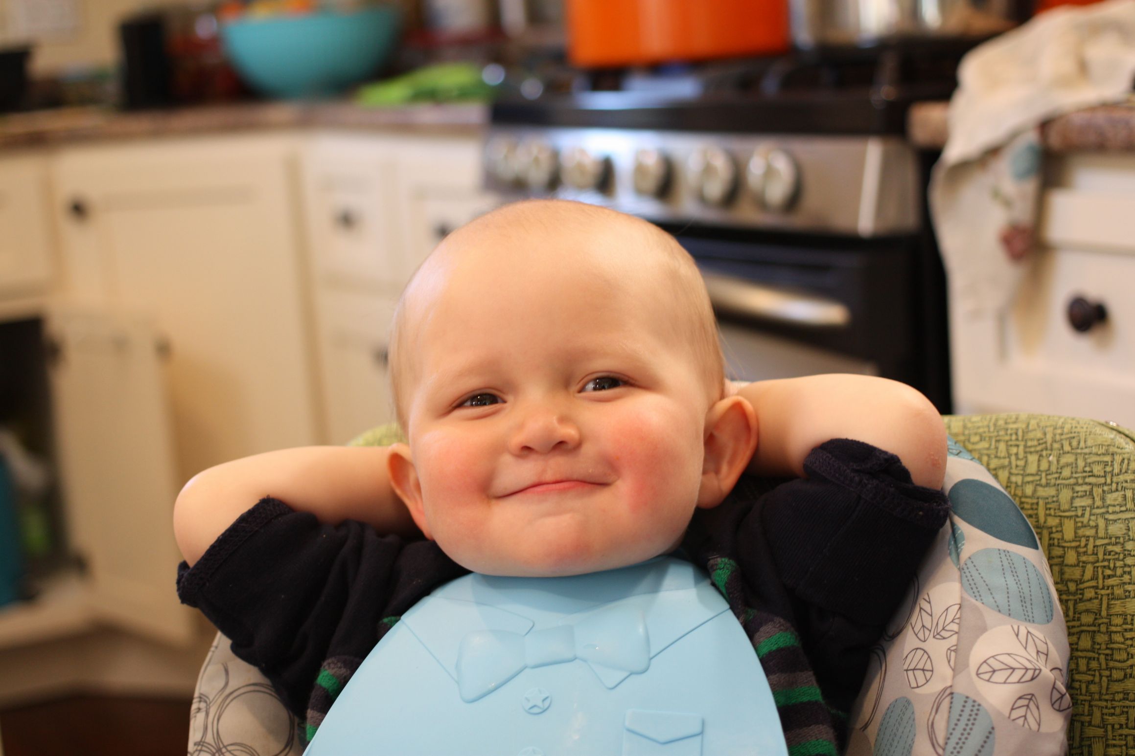Template meme Baby Boss Relaxed Smug Content