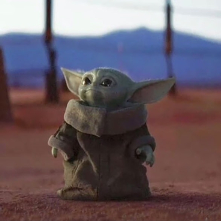 Plantilla de meme Baby Yoda