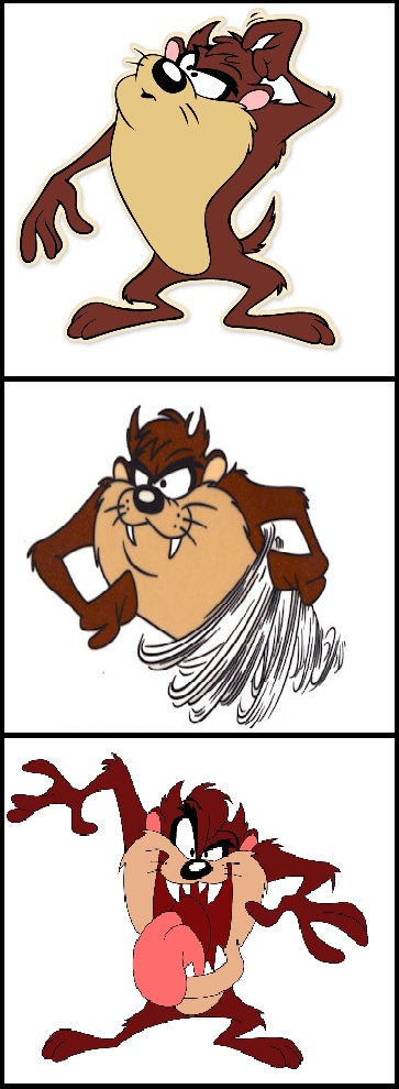 Plantilla de meme Bad Pun Tasmanian Devil