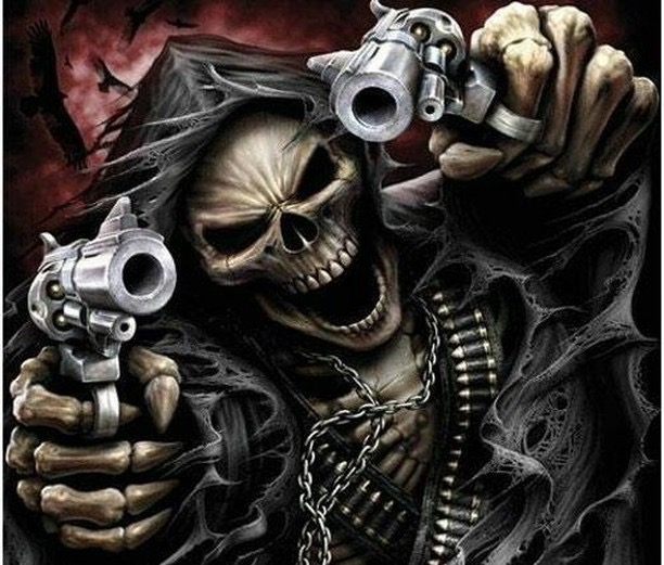 Plantilla de meme Badass Skeleton