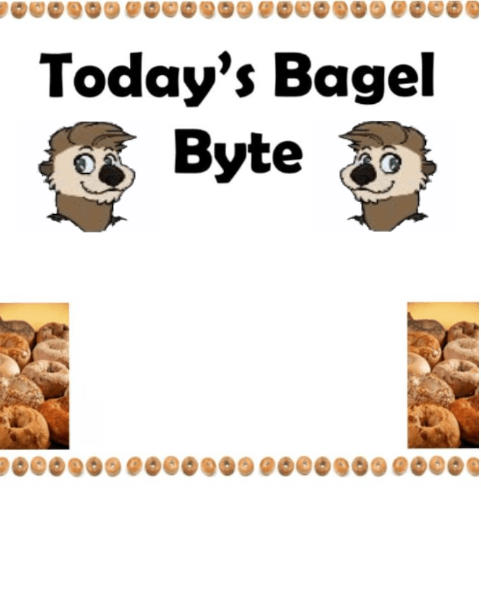 Plantilla de meme Bagel Byte Quote