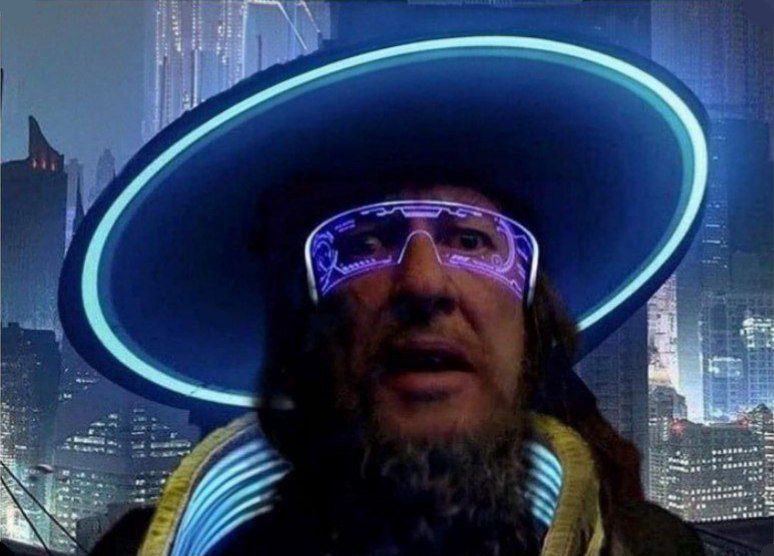 Template meme Barbossa cyberpunk dystopia template
