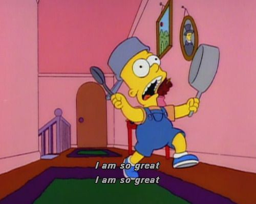 Bart Simpson Attention meme template