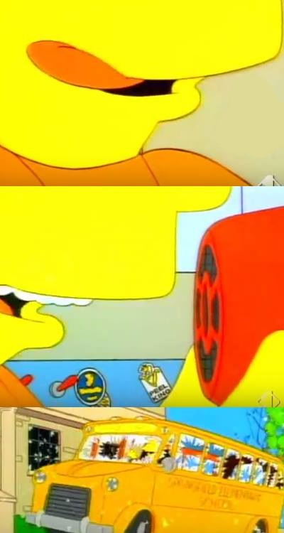 Plantilla de meme bart simpsons' megaphone testing