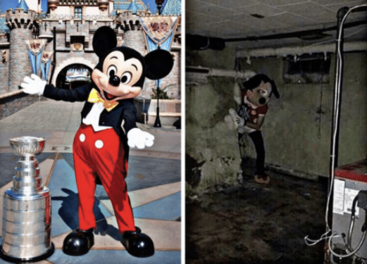 Template meme Basement Mickey Mouse