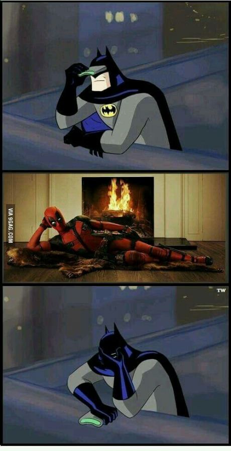 Plantilla de meme Batman and Deadpool