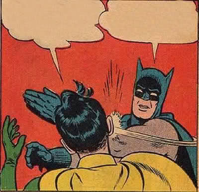 Plantilla de meme Batman Slapping Robin