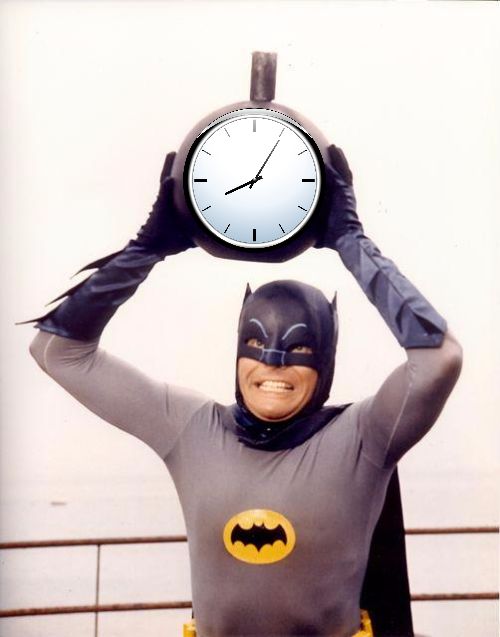 Template meme Batman with Clock