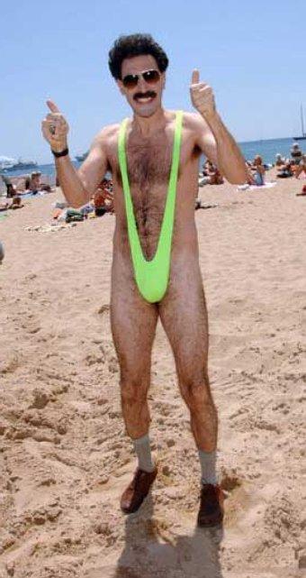 Plantilla de meme Beach Borat like 