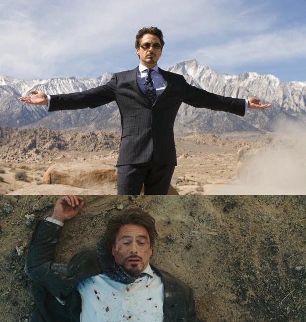 Plantilla de meme Before After Tony Stark