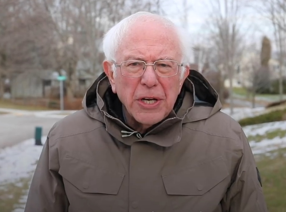 Template meme Bernie Sanders Once Again Asking