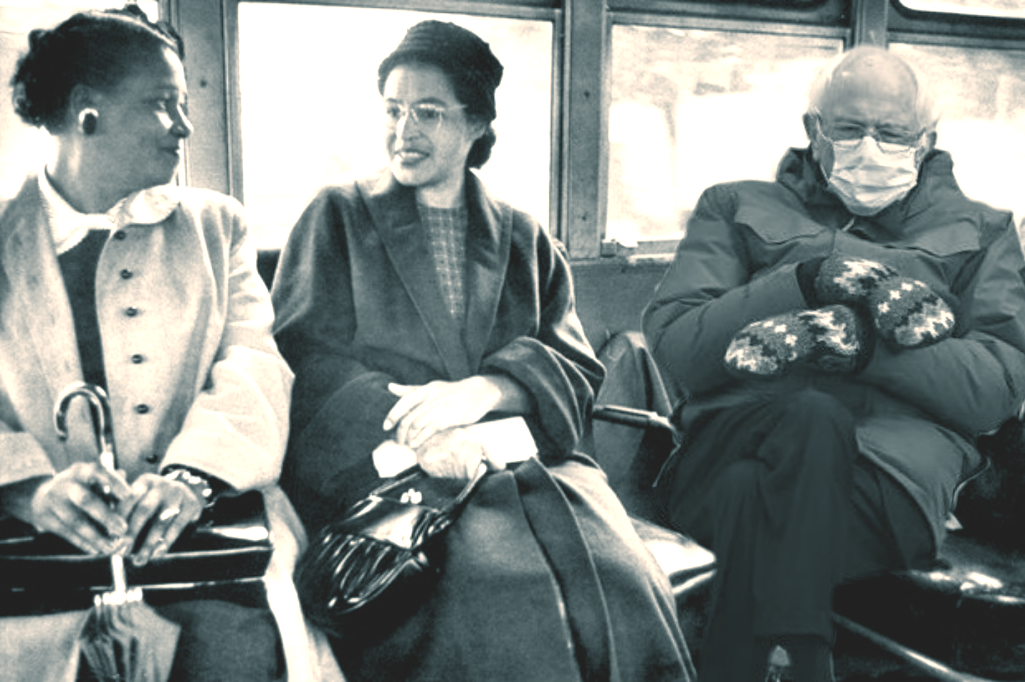 Template meme Bernie Sanders Rosa Parks