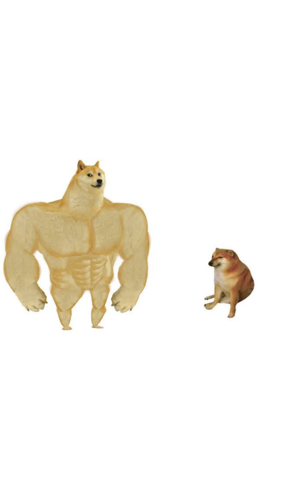 Plantilla de meme Big dog small dog meme template