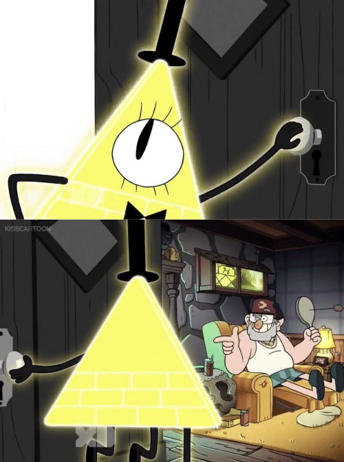 Plantilla de meme Bill Cipher Door