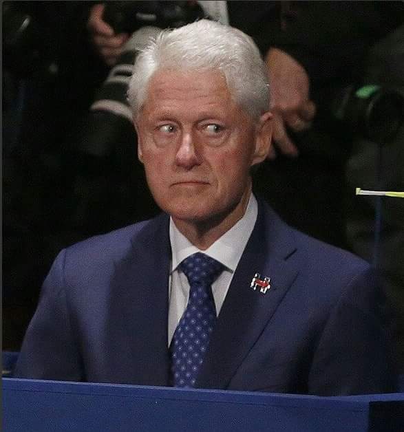 Template meme Bill Clinton Scared