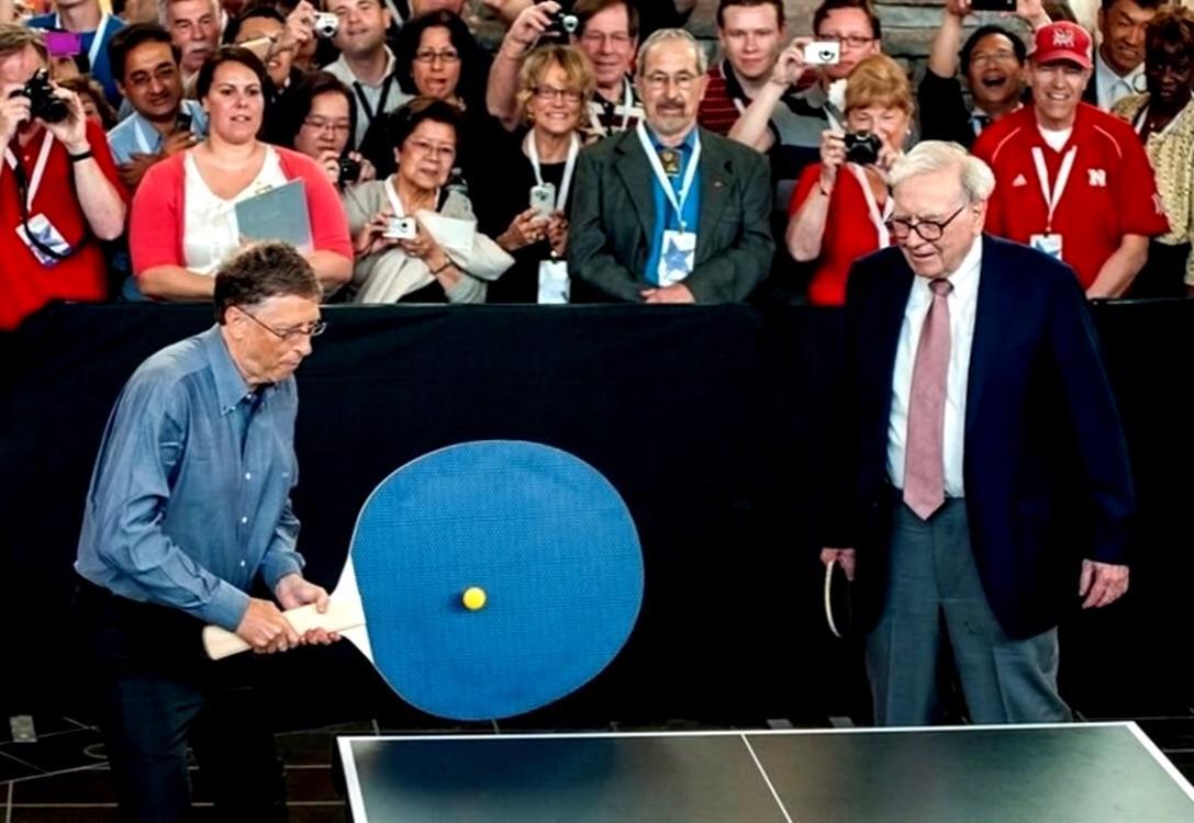 Template meme Bill gates table tennis