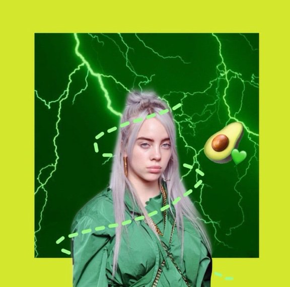 Plantilla de meme Billie Eilish Avocado