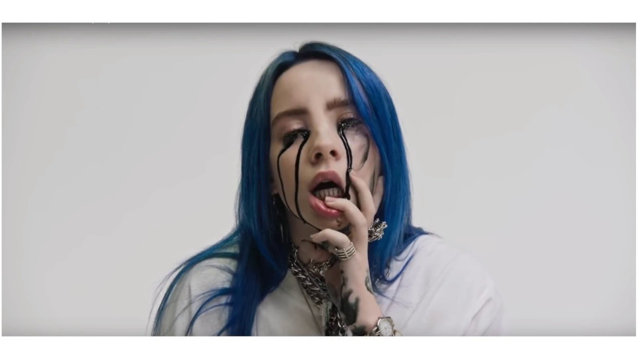 Plantilla de meme Billie Eilish crying