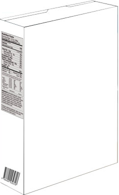 Plantilla de meme Blank cereal box