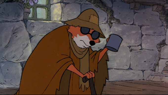 Plantilla de meme Blind fox begging meme