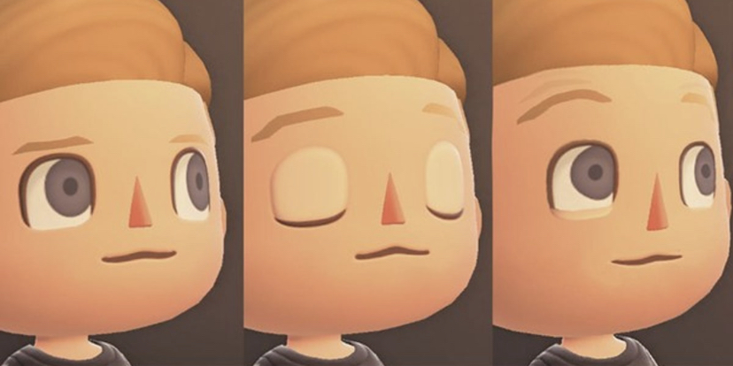Template meme Blinking guy animal crossing