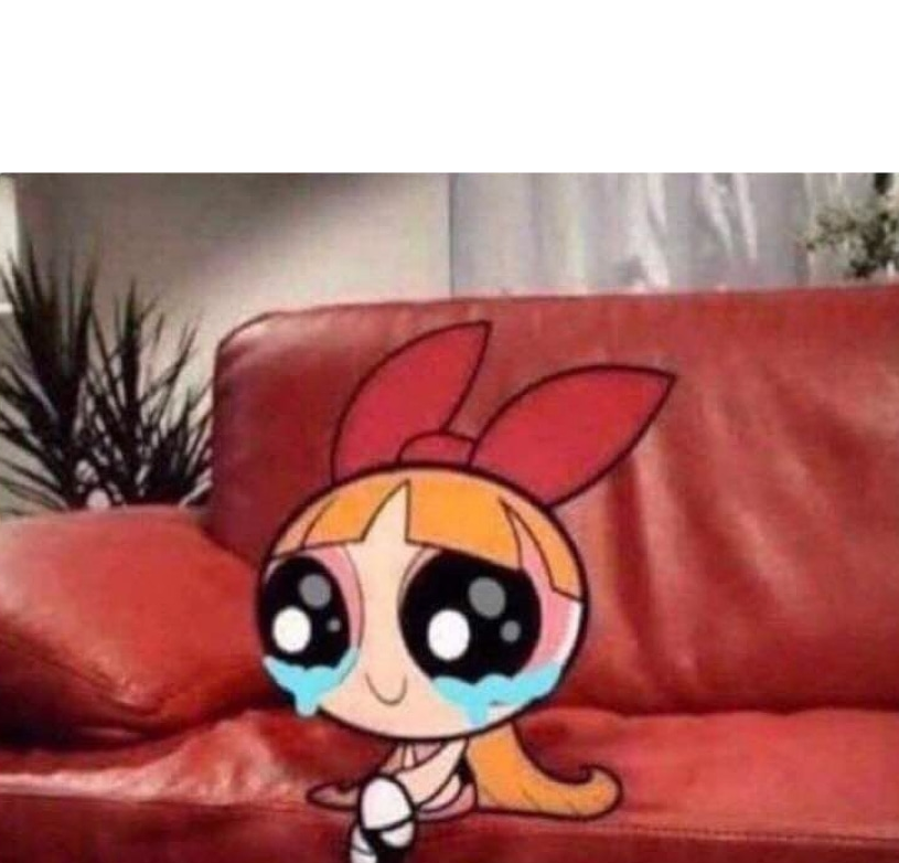 Plantilla de meme Blossom crying