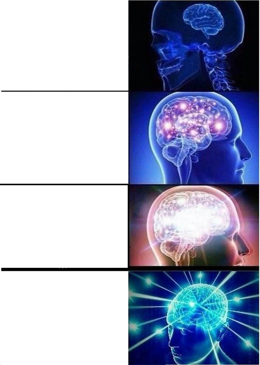 Plantilla de meme Blue Brain Meme