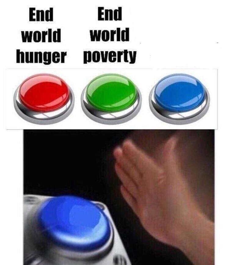 Plantilla de meme Blue button meme