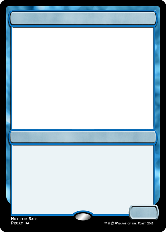 Plantilla de meme Blue Magic The Gathering Card