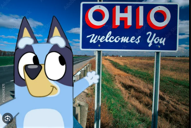 Plantilla de meme bluey ohio meme