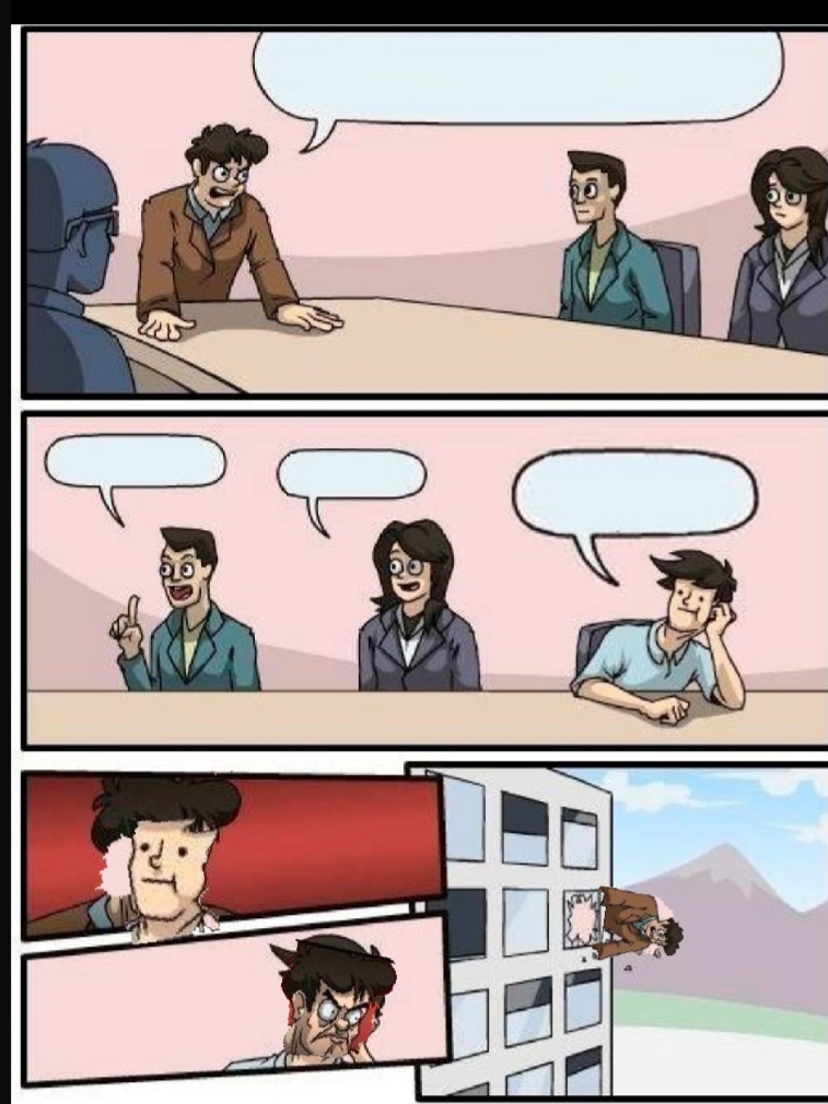 Template meme Boardroom room meeting revenge