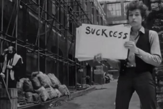 Plantilla de meme Bob Dylan Holding Signs