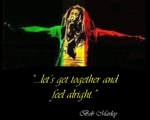 Template meme Bob Marley One Love Stand with Bob