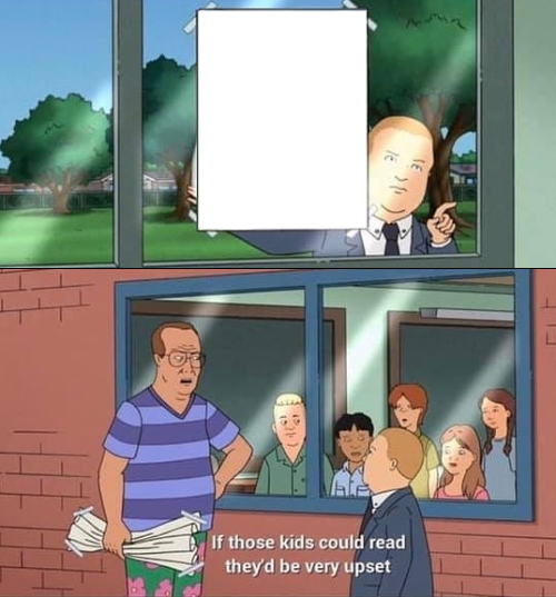 Plantilla de meme Bobby Hill Read