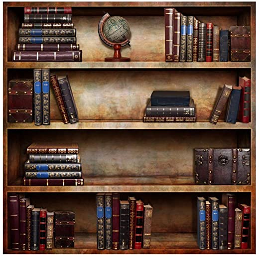 Plantilla de meme Bookshelf Background