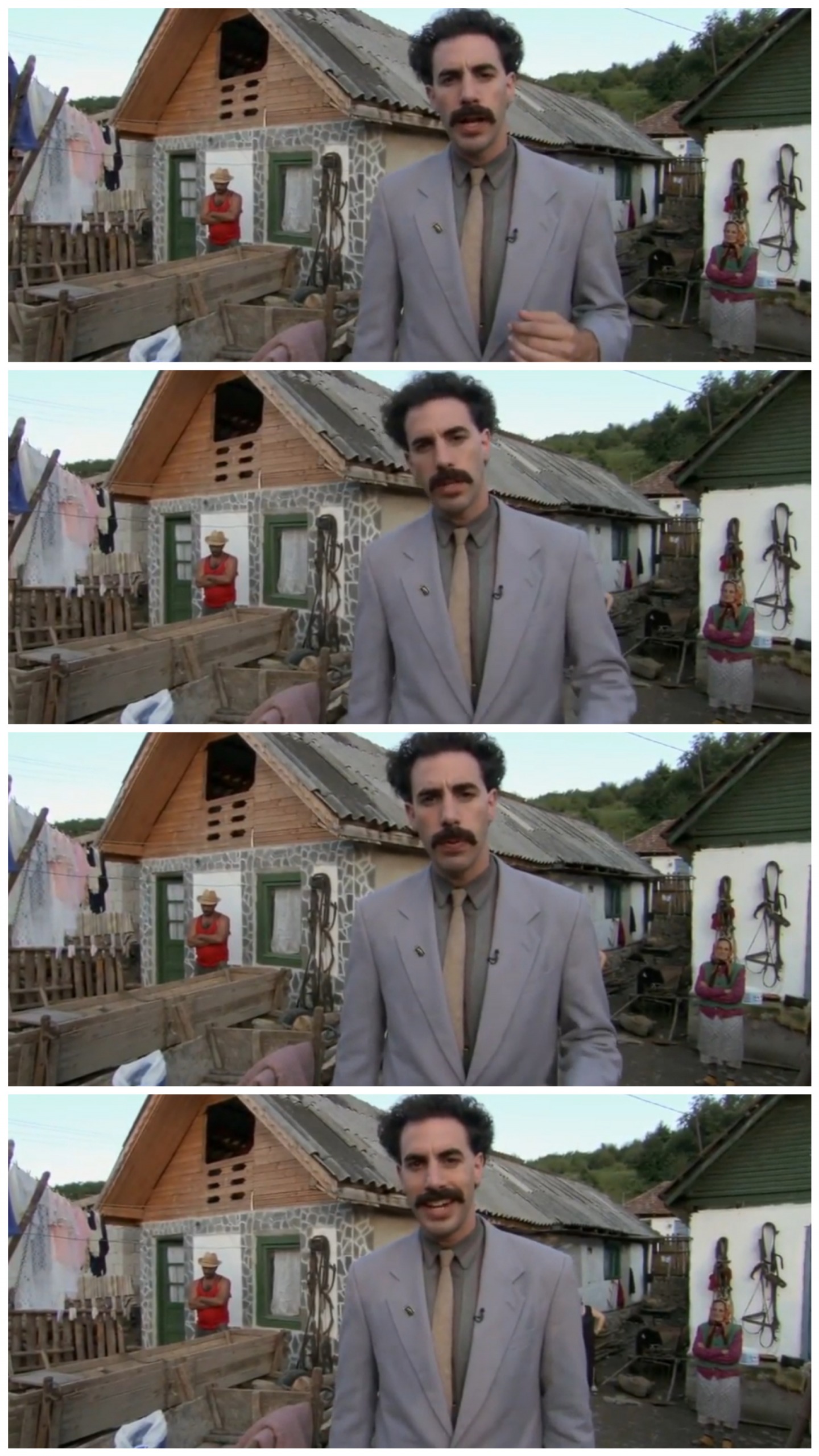 Plantilla de meme Borat neighbour