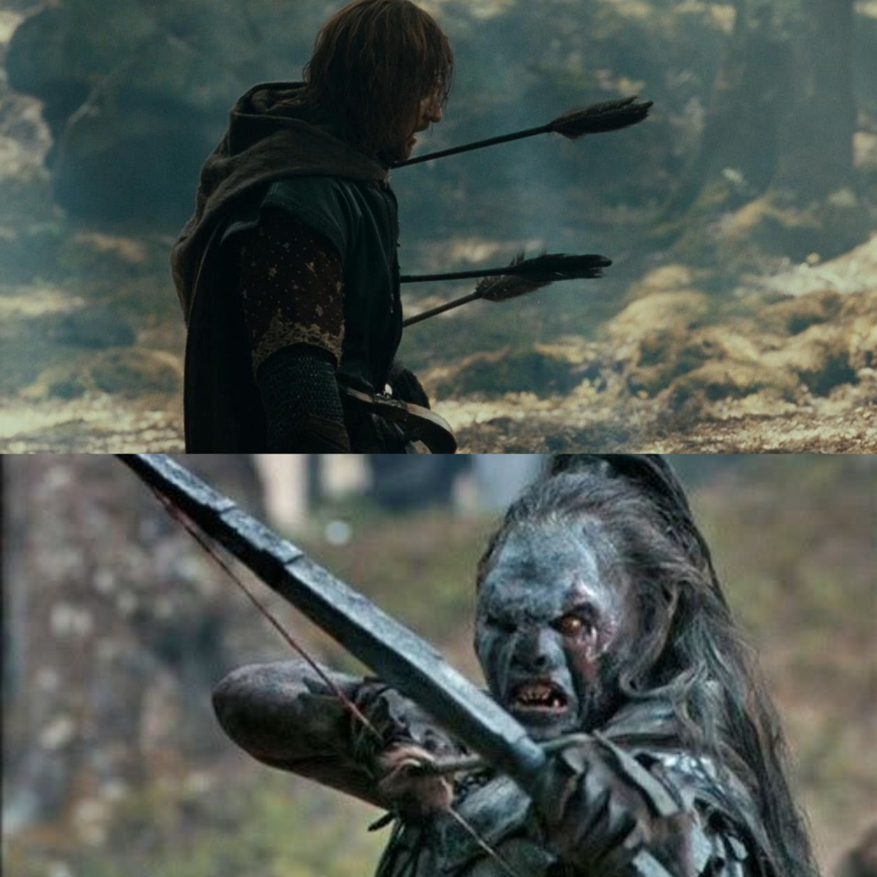 Plantilla de meme Boromir Arrows template