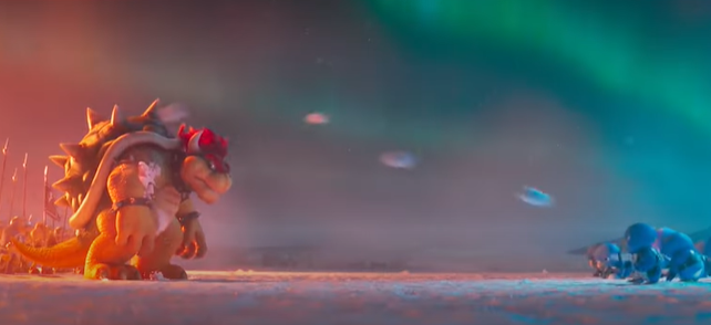 Plantilla de meme Bowser Gettting Hit By Snowballs