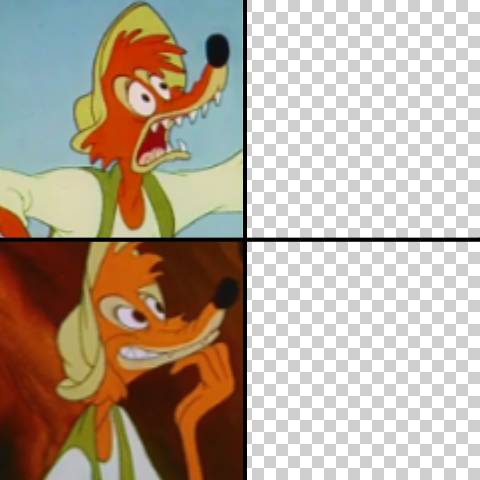 Template meme Br,er Fox Hotline Bling