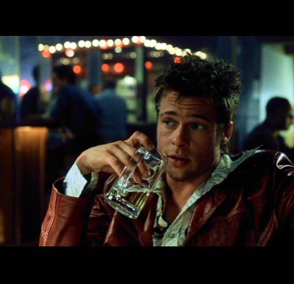 Template meme brad pitt beer fight club