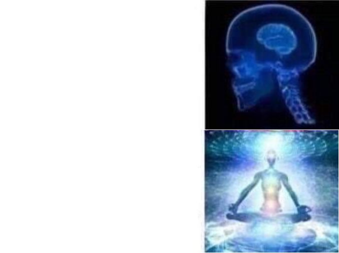Plantilla de meme brain expanding rapidly