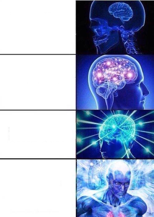 Brain Mind Expanding meme template