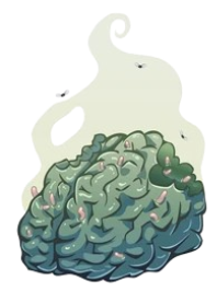 Plantilla de meme Brain Rotting